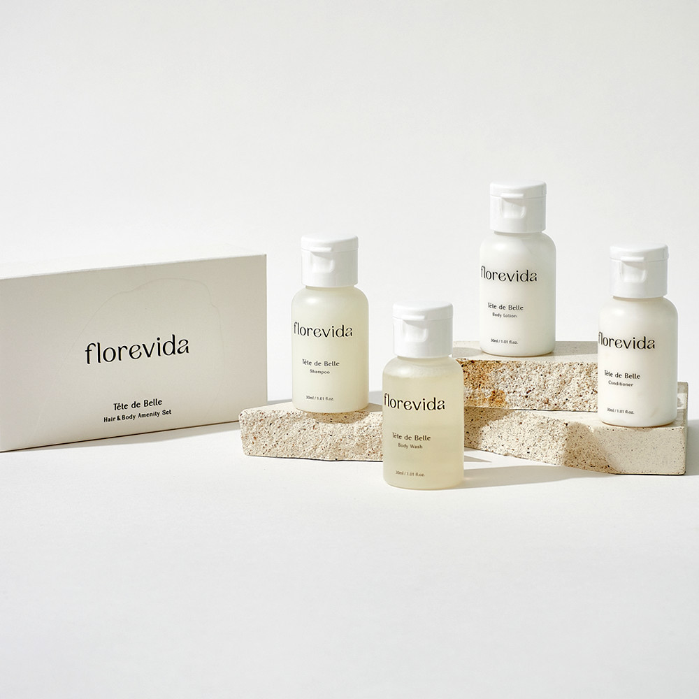 더로즈가드너 향기 좋은 비건 어메니티 4종 세트 30ml