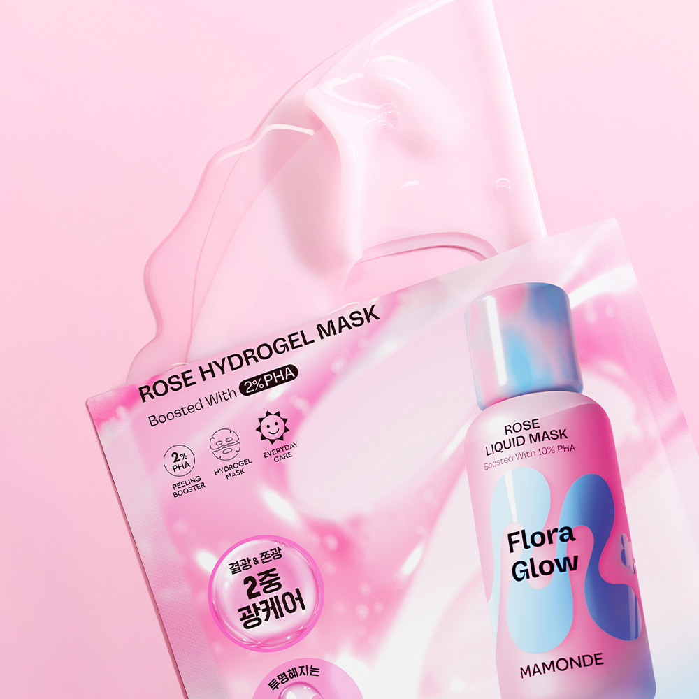 NEW 플로라글로우 로즈 하이드로겔 마스크 (1매/4매)