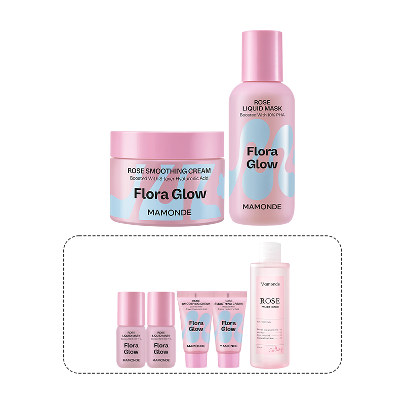 [듀오] 플로라글로우 로즈 리퀴드 마스크+스무딩 크림