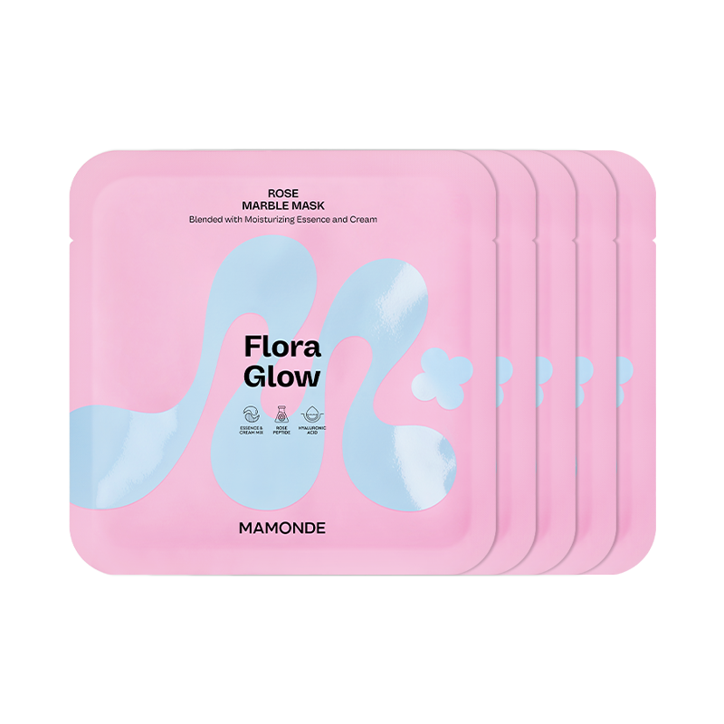 [5매] 플로라글로우 로즈 마블팩