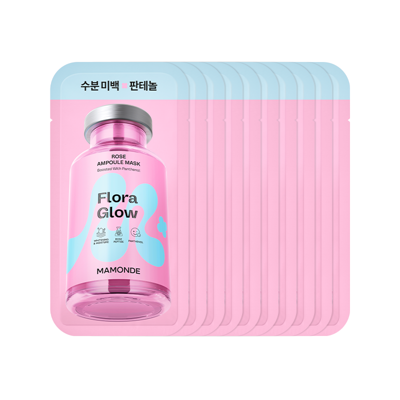 [10매] NEW 플로라글로우 로즈 앰플 마스크팩
