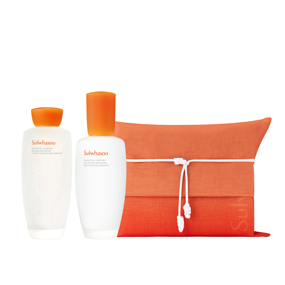 에센셜 컴포트 데일리 루틴(자음2종) 파우치 지함보