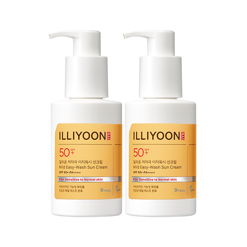 [2입] 저자극 이지워시 선크림 SPF50+/PA++++