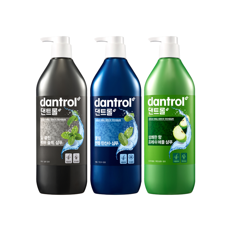 댄트롤 비듬샴푸 박하/멘톨/애플