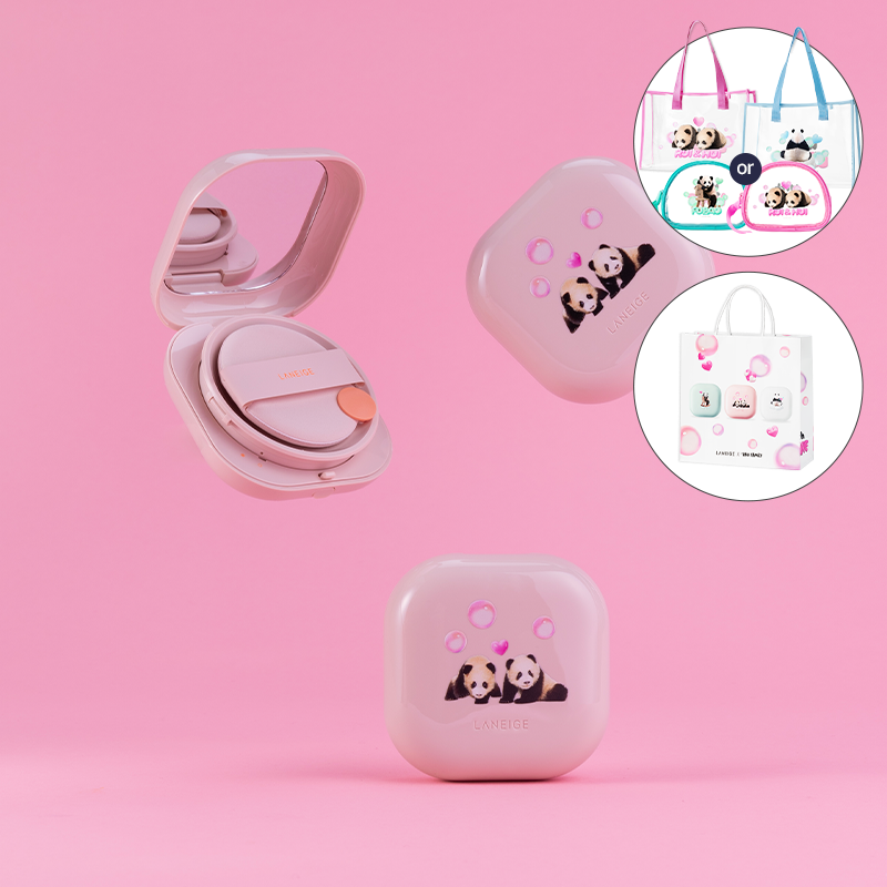 [라네즈X바오패밀리]★굿즈4종택1★네오쿠션_글로우 더블 SPF46/PA++