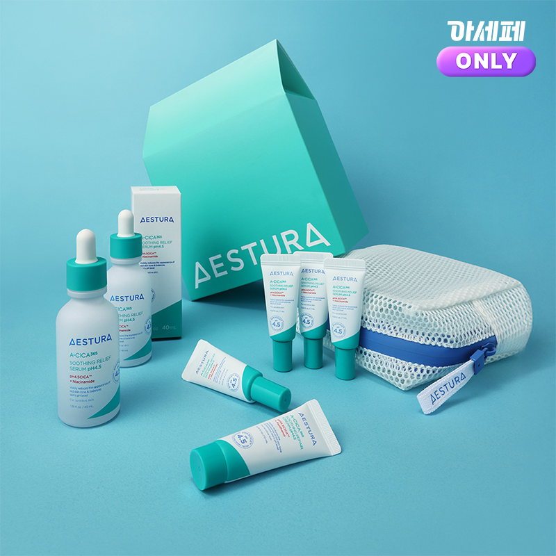 [아세페] 에이시카 365 흔적진정세럼 pH4.5 40ml 더블 기프트 세트