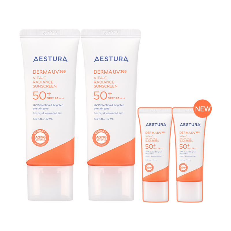 [더블]NEW 더마UV365  비타C 광채수분 선크림 40ml*2개 SPF50+ PA++++