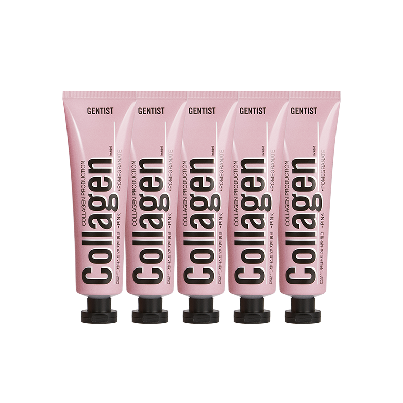 [5입] 젠티스트 2X 치약 핑크
