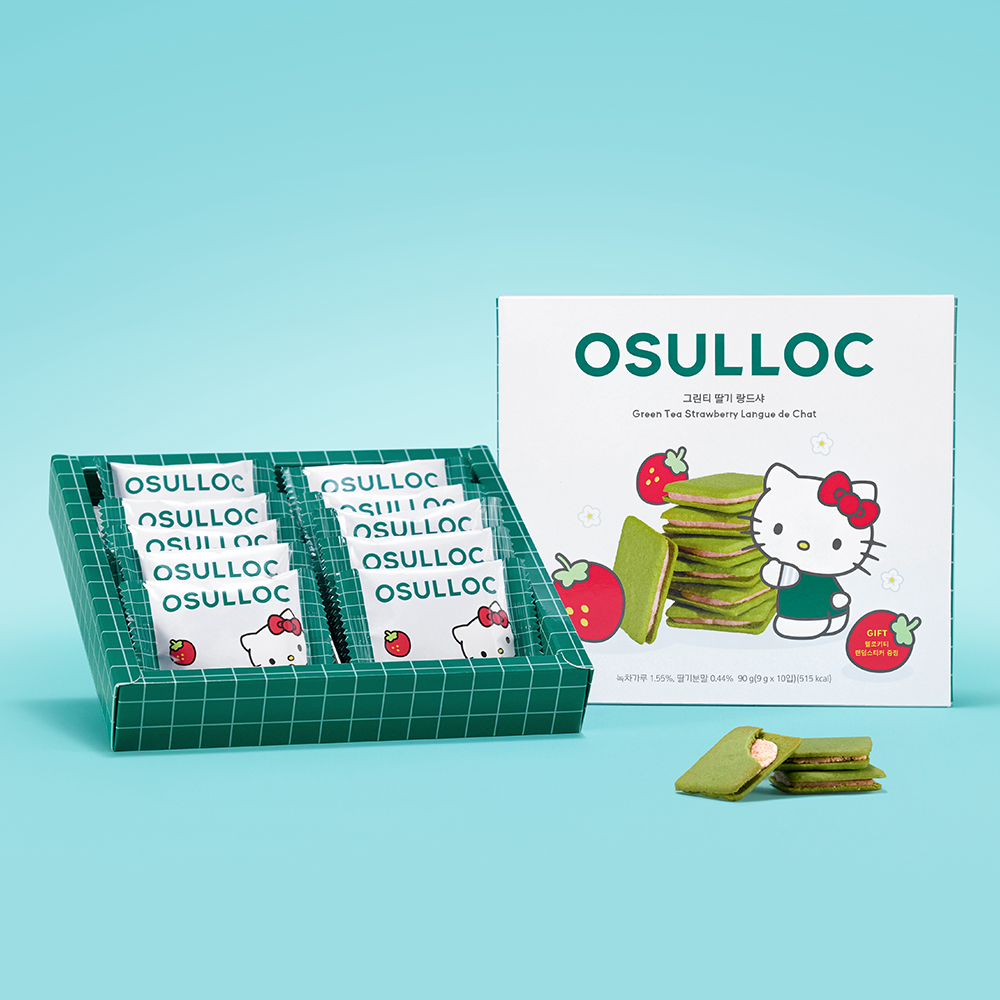 [헬로키티에디션] 그린티 딸기 랑드샤 90g (원산지:상세설명참조)